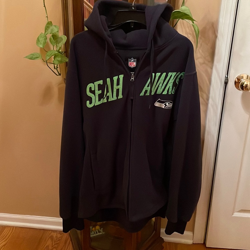 SeaHawks hooded Zip Up Jacket